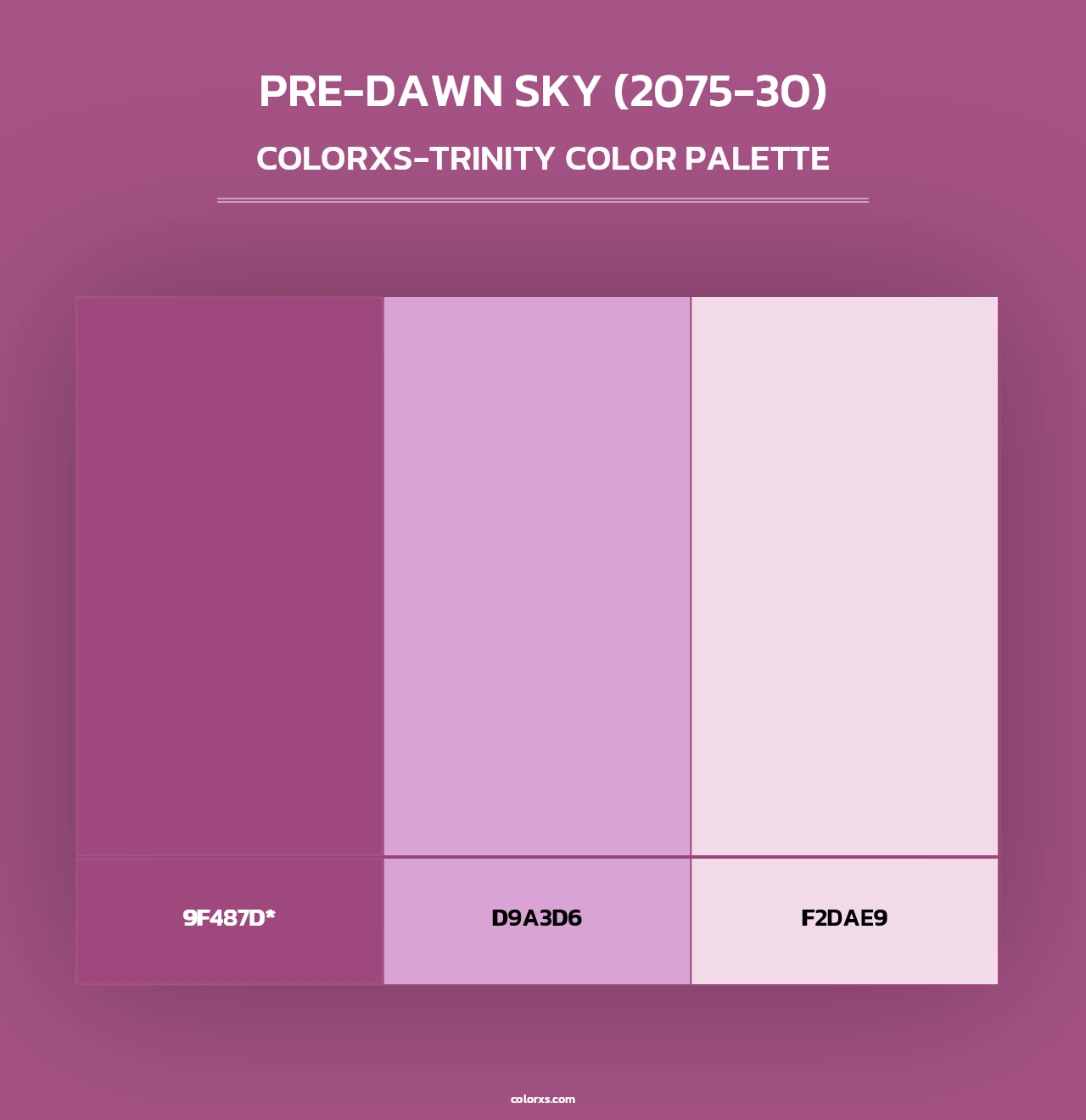 Pre-Dawn Sky (2075-30) - Colorxs Trinity Palette