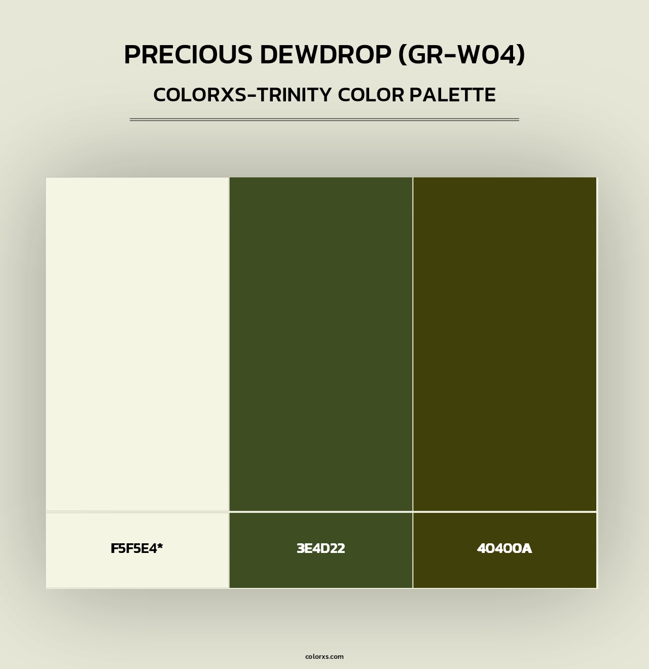 Precious Dewdrop (GR-W04) - Colorxs Trinity Palette