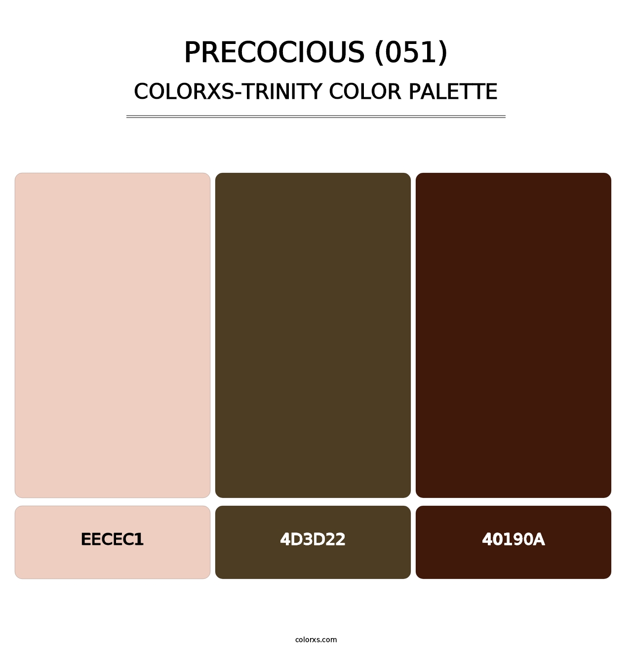 Precocious (051) - Colorxs Trinity Palette