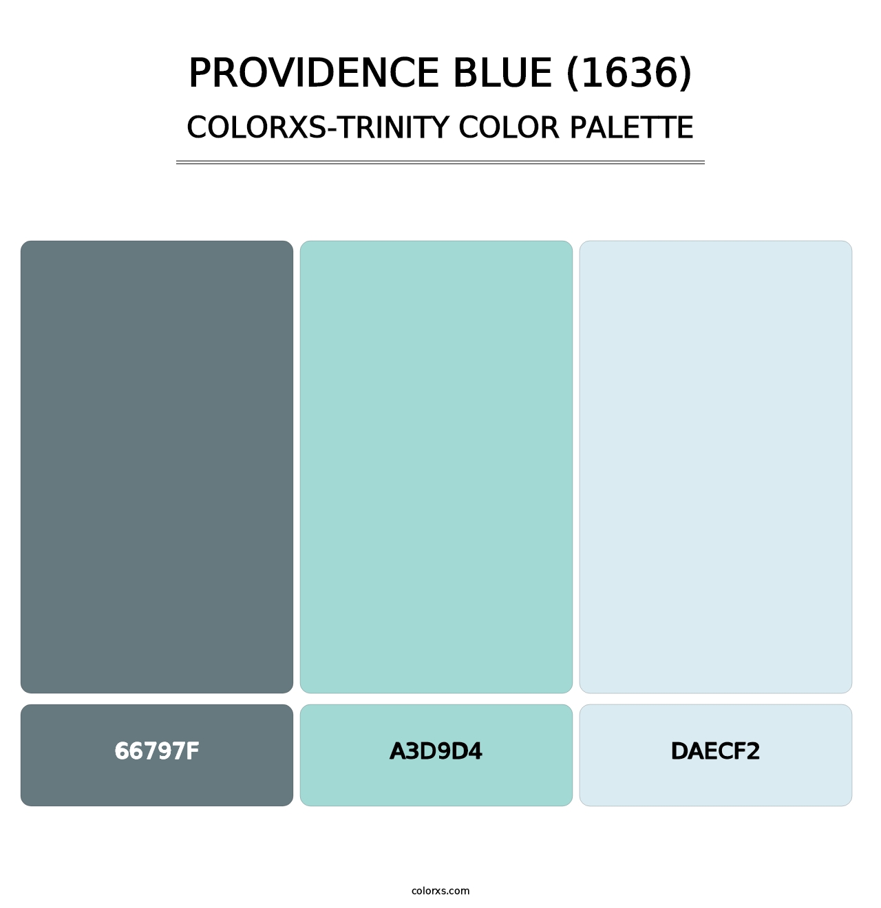 Providence Blue (1636) - Colorxs Trinity Palette
