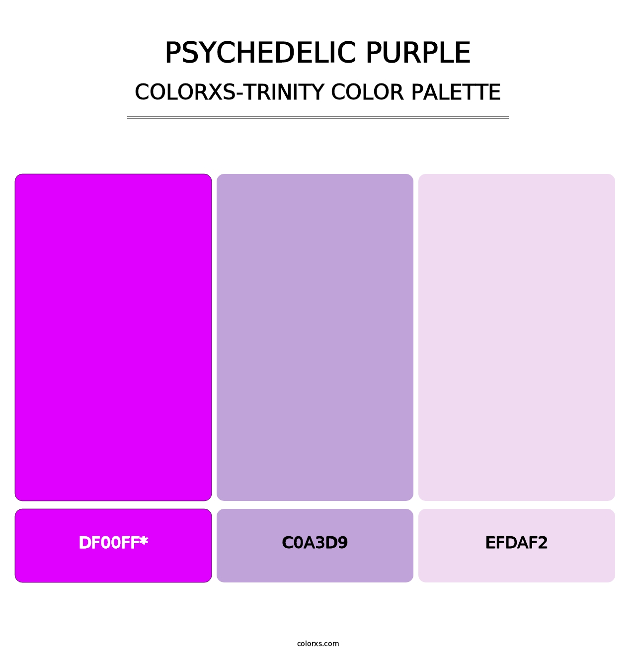 Psychedelic Purple - Colorxs Trinity Palette