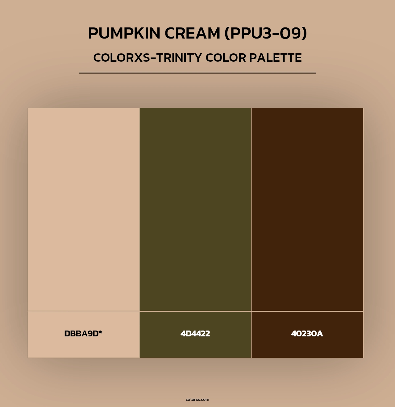 Pumpkin Cream (PPU3-09) - Colorxs Trinity Palette