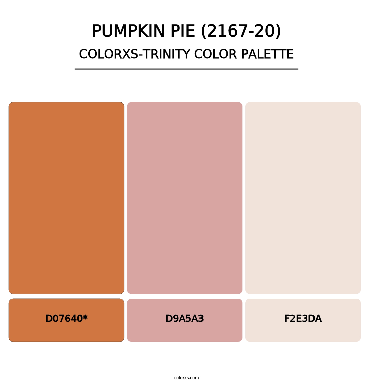 Pumpkin Pie (2167-20) - Colorxs Trinity Palette