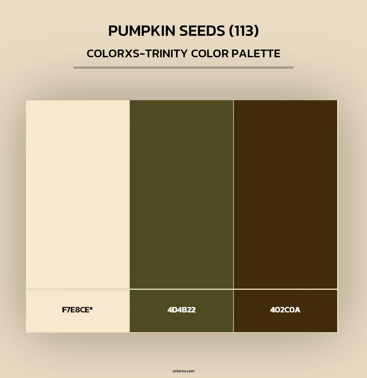 Pumpkin Seeds (113) - Colorxs Trinity Palette
