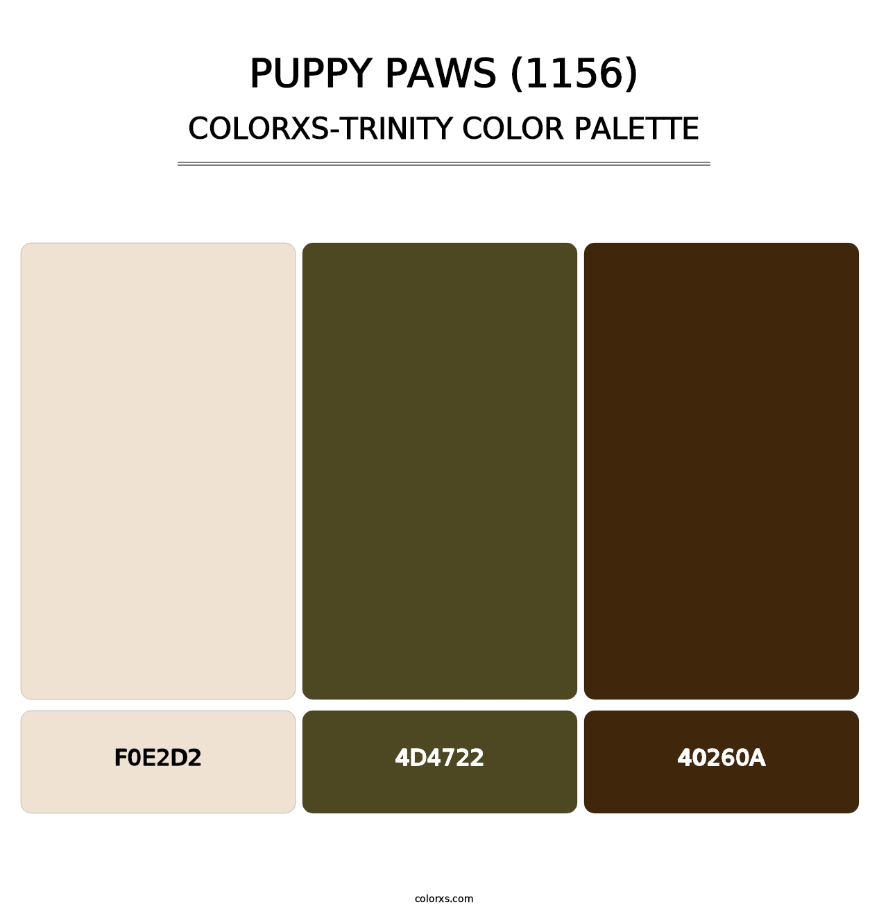Puppy Paws (1156) - Colorxs Trinity Palette