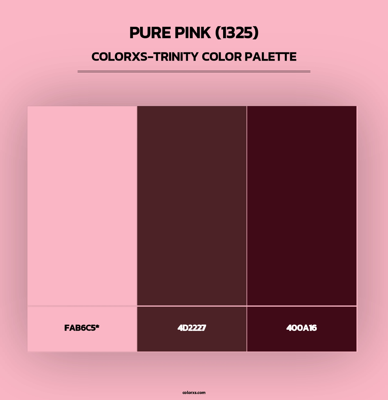 Pure Pink (1325) - Colorxs Trinity Palette