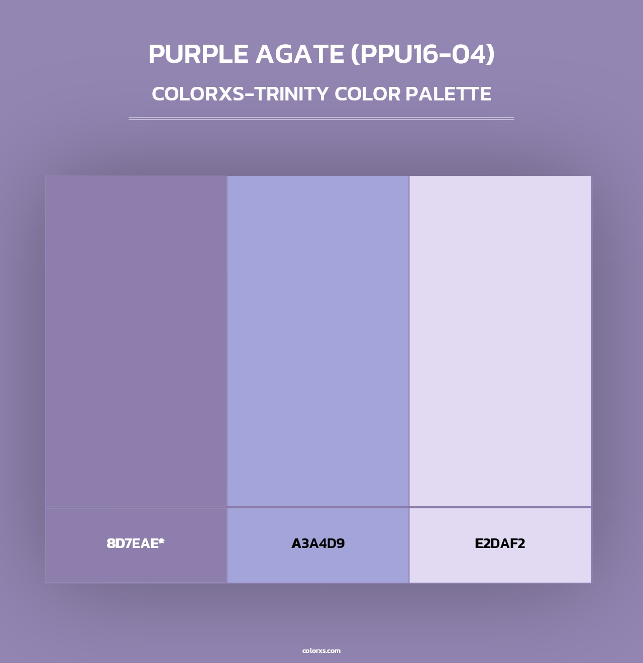 Purple Agate (PPU16-04) - Colorxs Trinity Palette