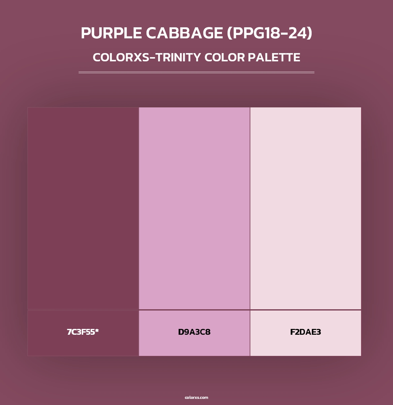 Purple Cabbage (PPG18-24) - Colorxs Trinity Palette