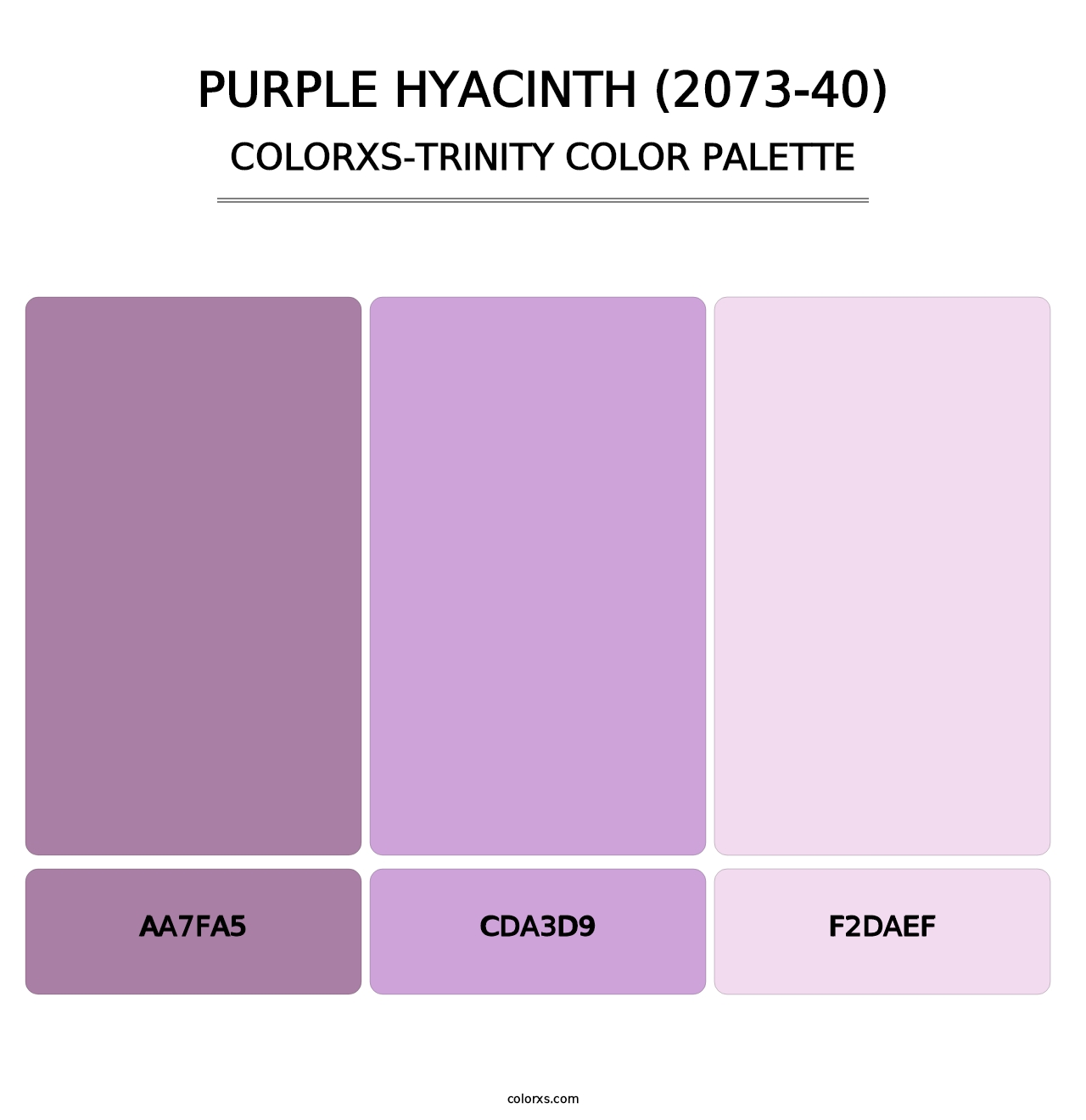 Purple Hyacinth (2073-40) - Colorxs Trinity Palette