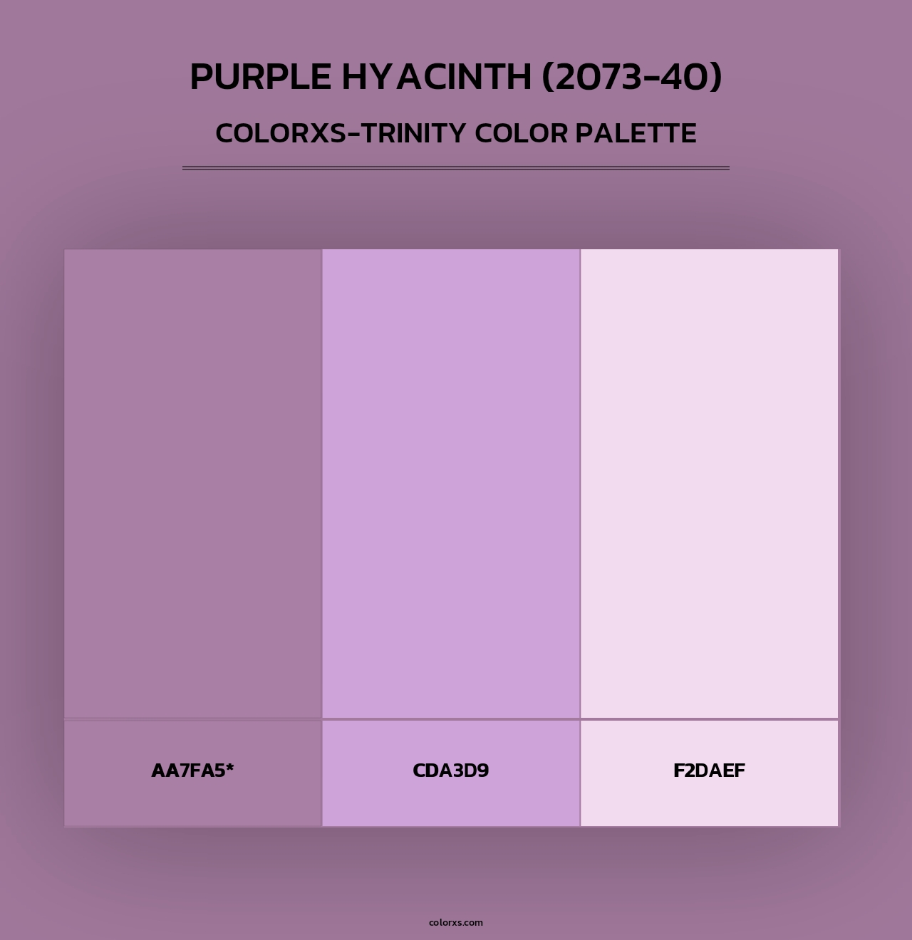 Purple Hyacinth (2073-40) - Colorxs Trinity Palette