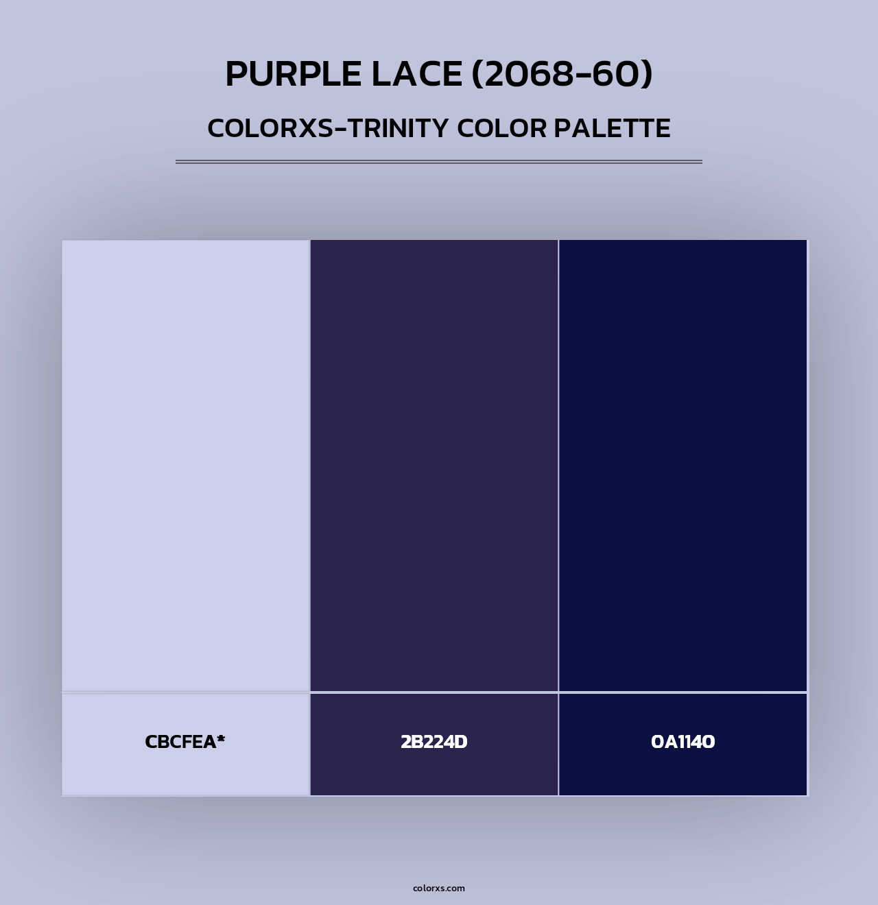 Purple Lace (2068-60) - Colorxs Trinity Palette