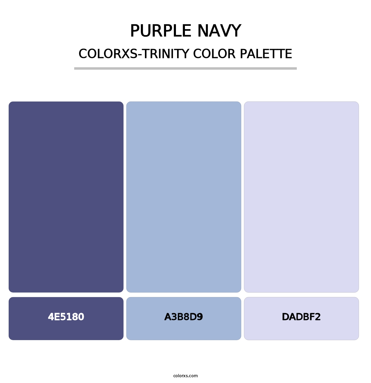 Purple Navy - Colorxs Trinity Palette
