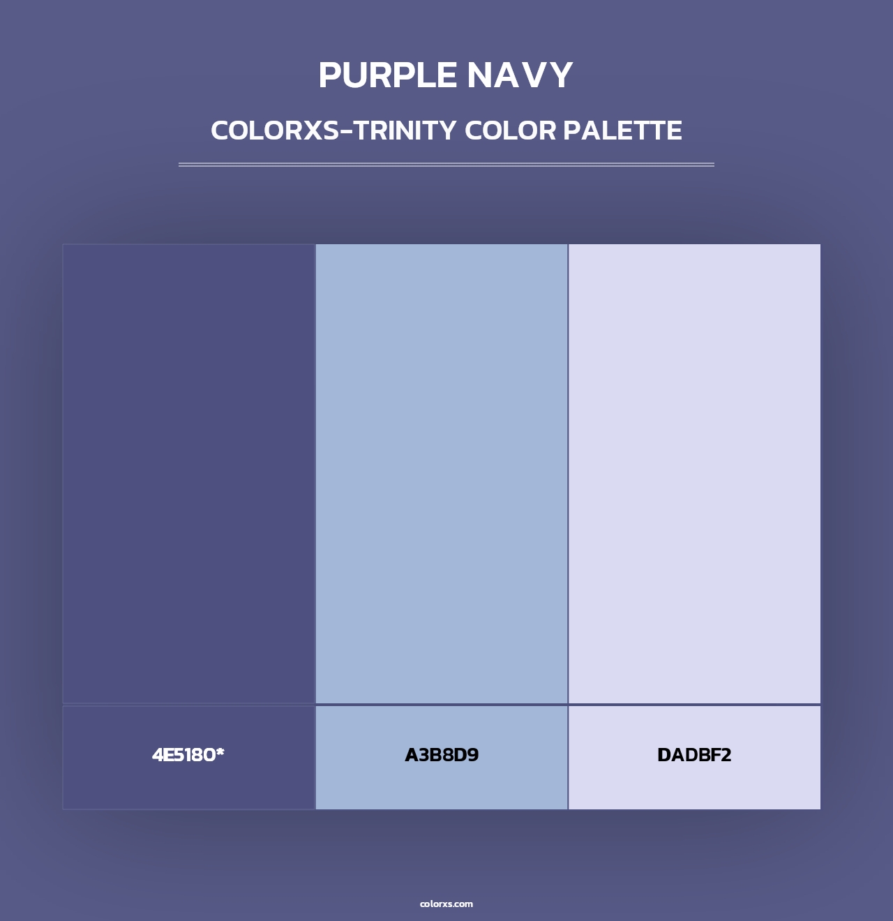 Purple Navy - Colorxs Trinity Palette