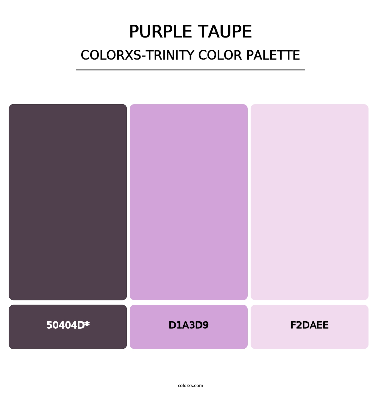 Purple Taupe - Colorxs Trinity Palette
