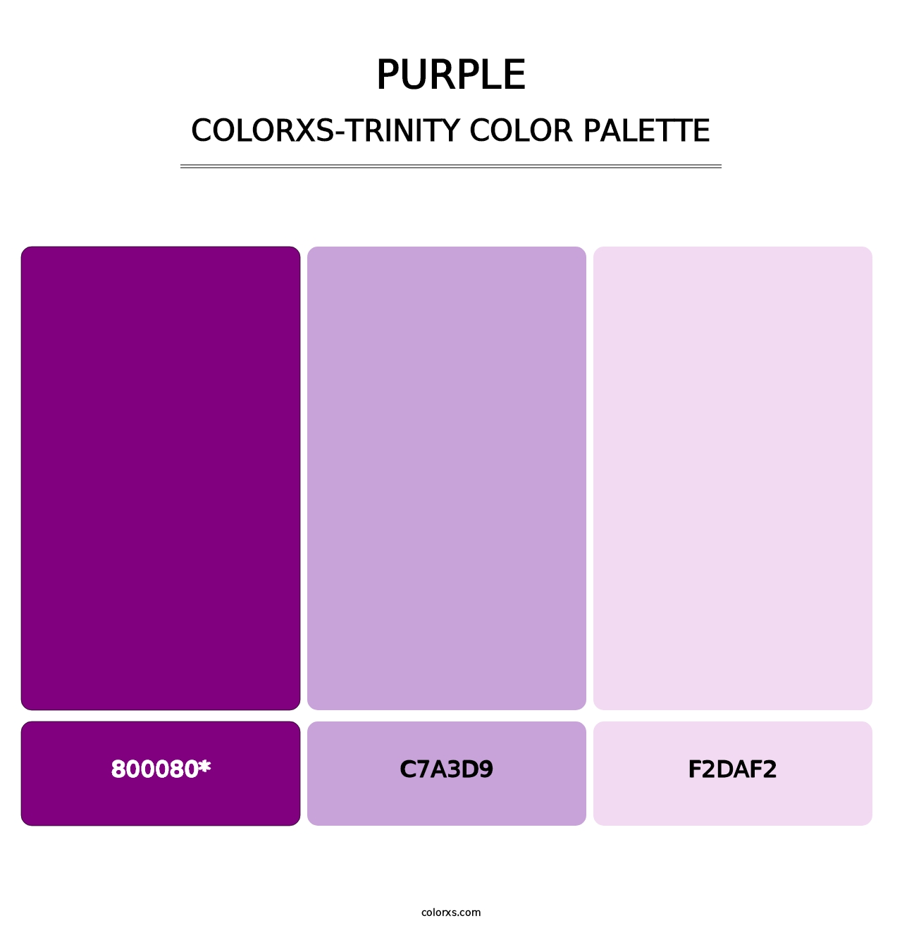 Purple - Colorxs Trinity Palette