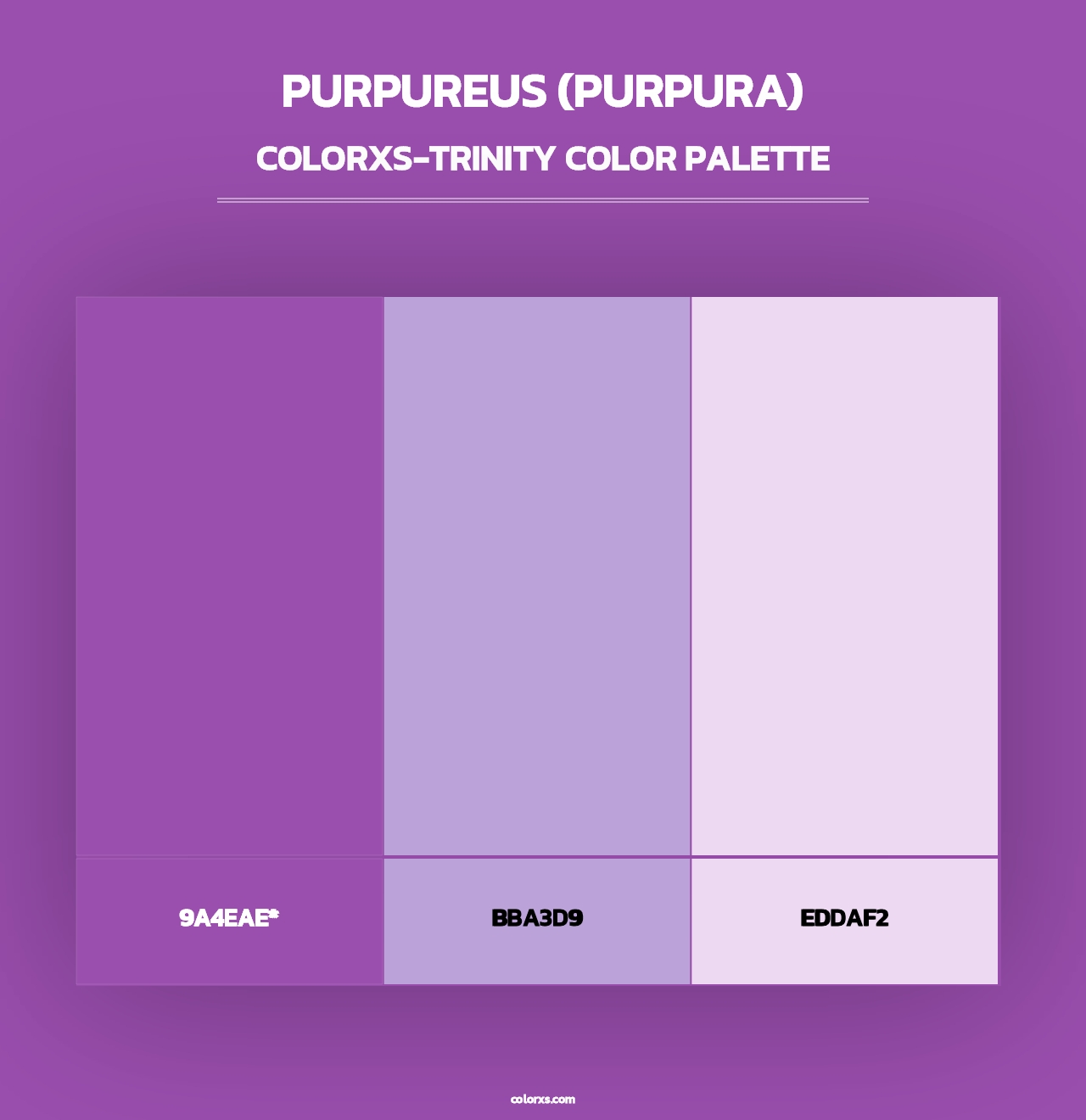 Purpureus (Purpura) - Colorxs Trinity Palette