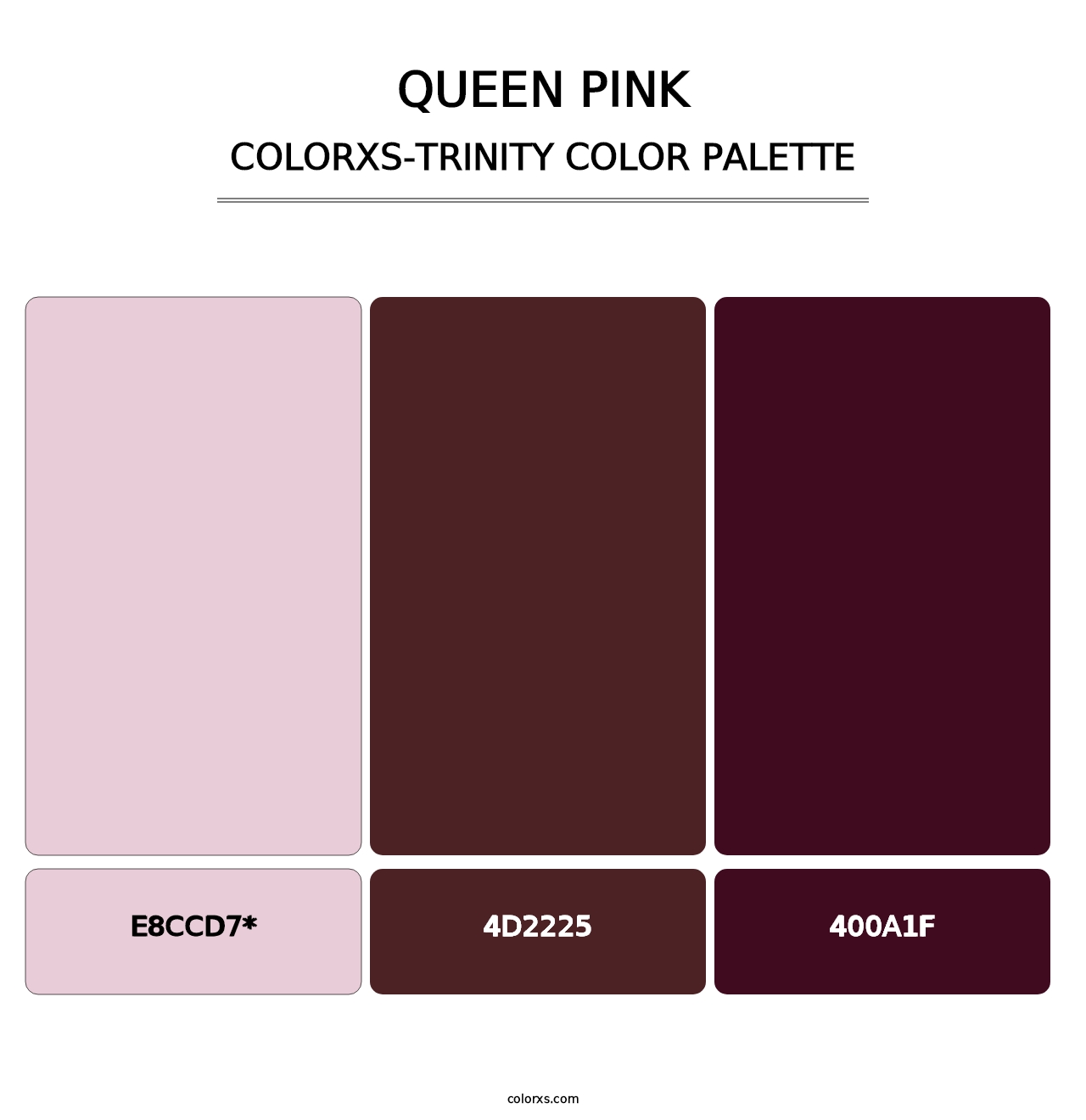 Queen Pink - Colorxs Trinity Palette