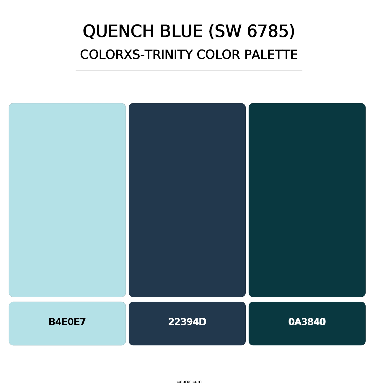 Quench Blue (SW 6785) - Colorxs Trinity Palette
