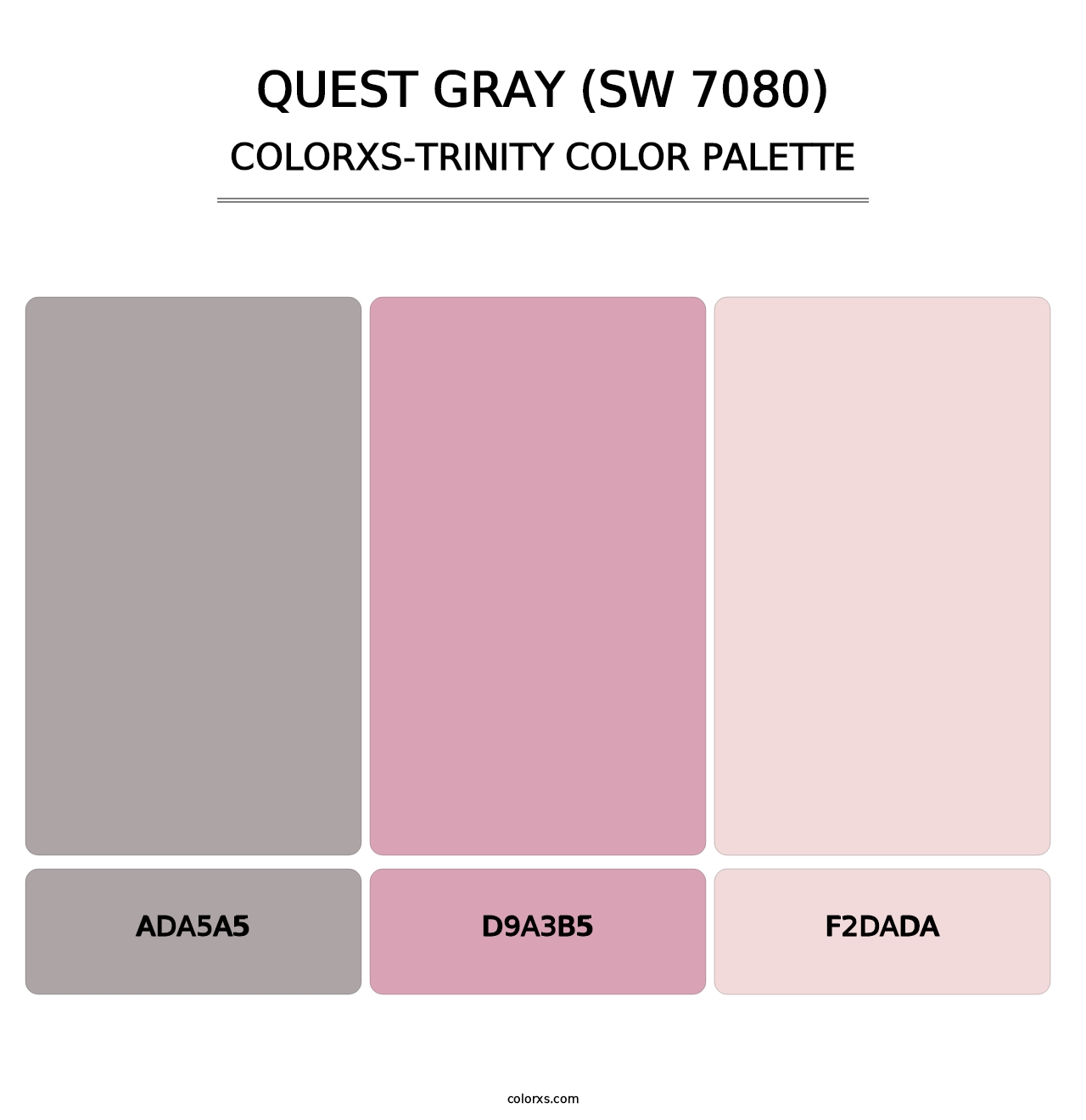 Quest Gray (SW 7080) - Colorxs Trinity Palette