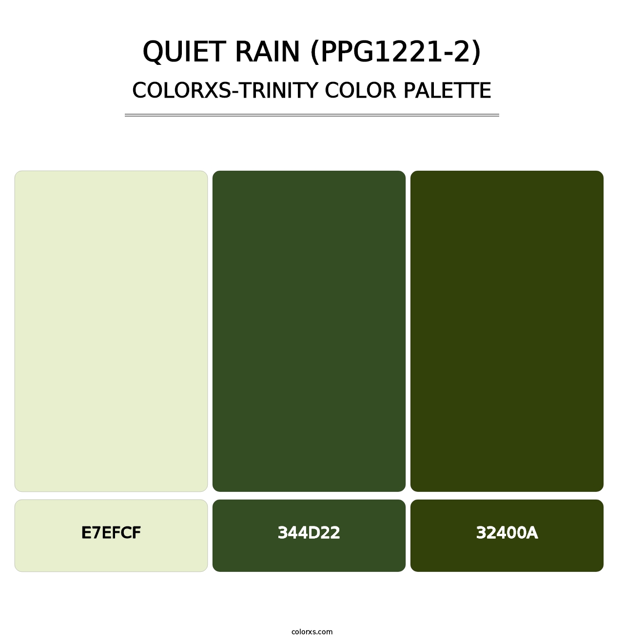 Quiet Rain (PPG1221-2) - Colorxs Trinity Palette