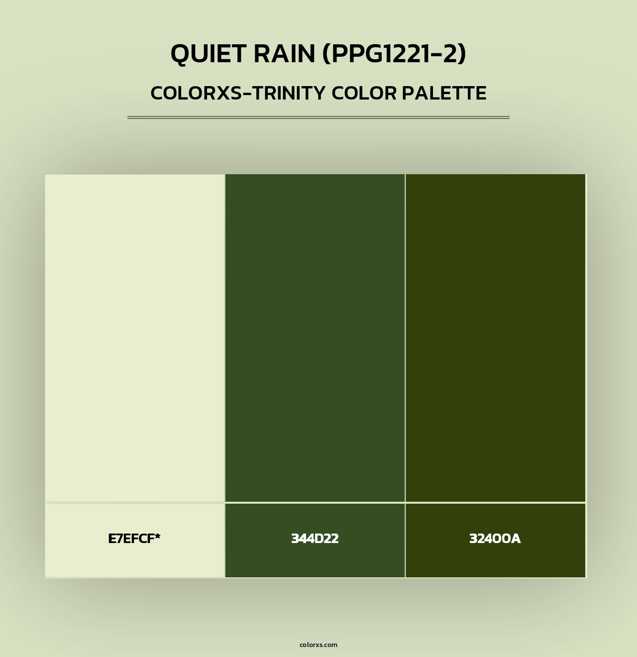 Quiet Rain (PPG1221-2) - Colorxs Trinity Palette