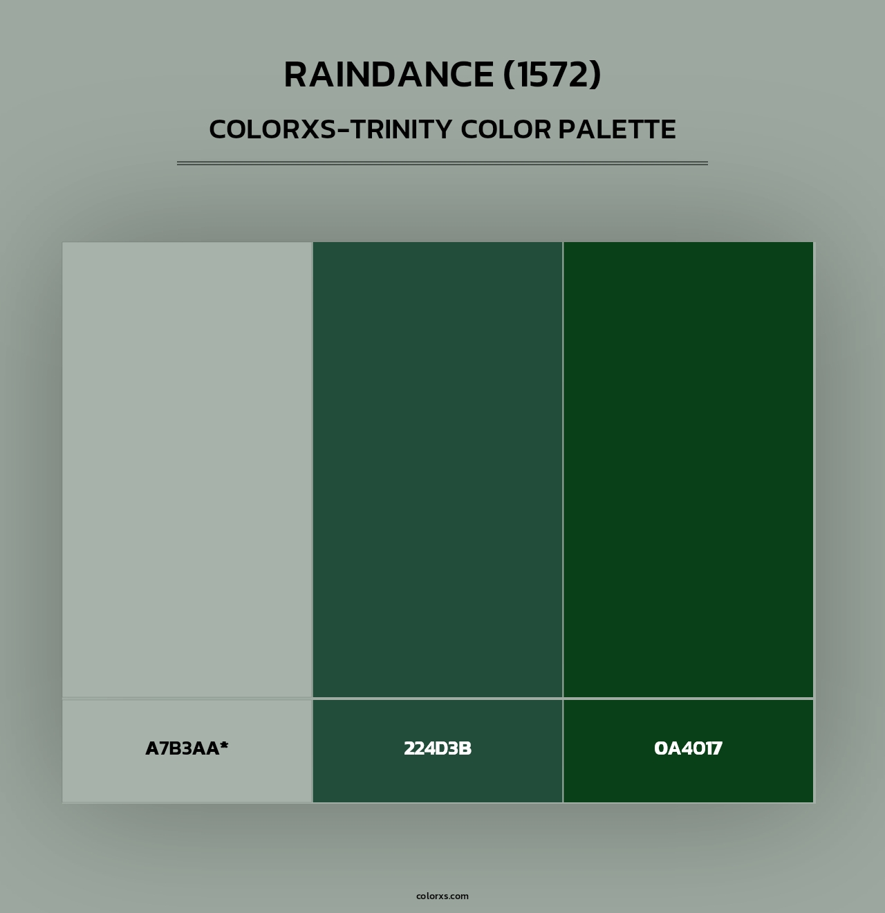 Raindance (1572) - Colorxs Trinity Palette