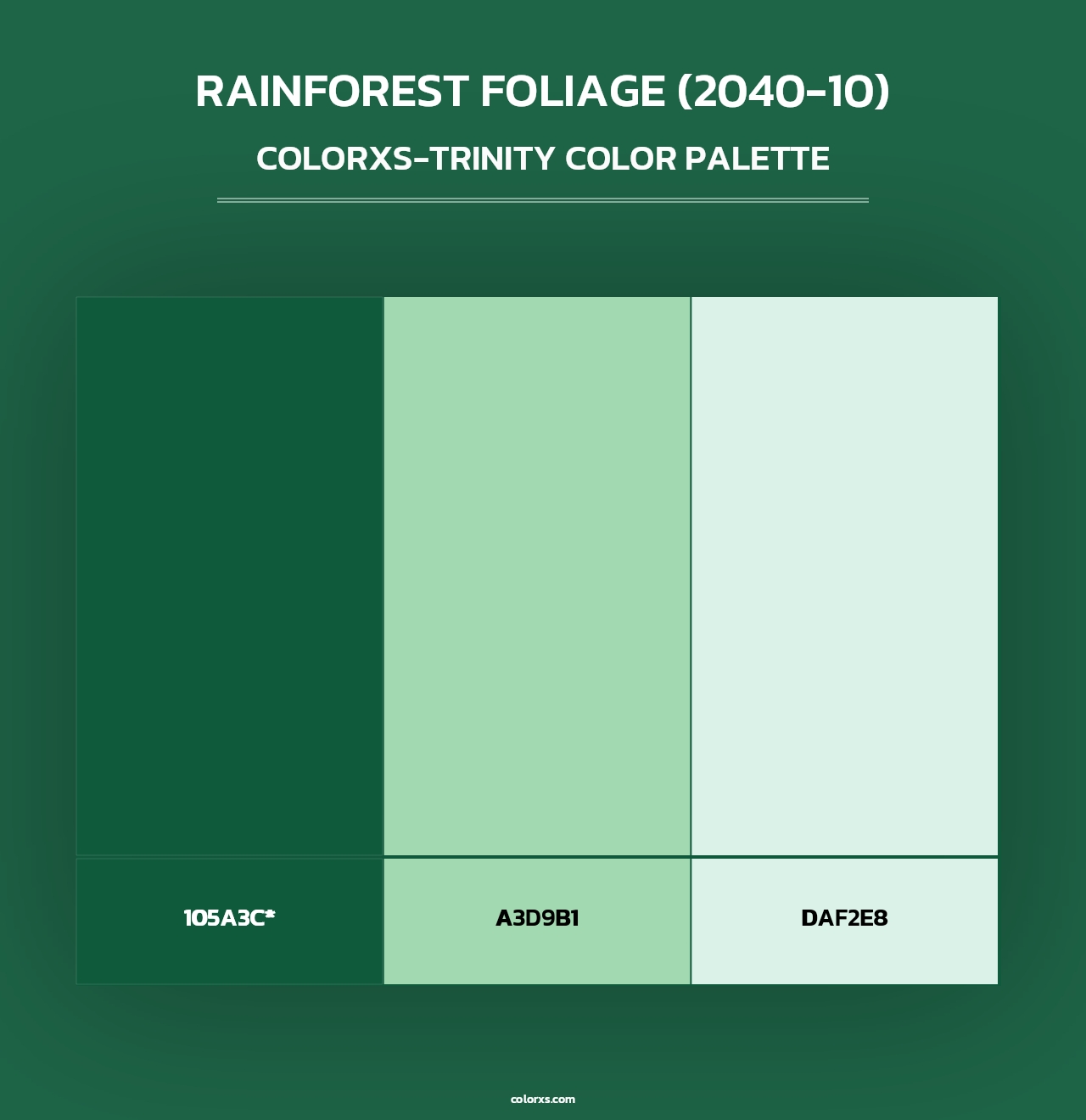 Rainforest Foliage (2040-10) - Colorxs Trinity Palette