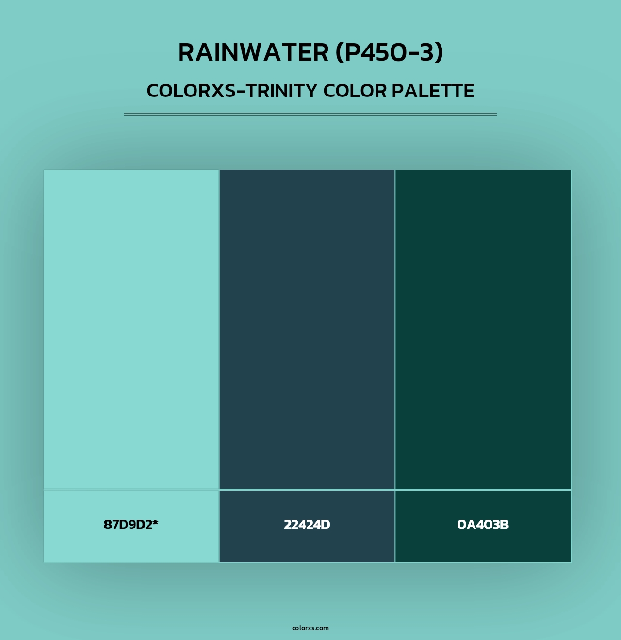 Rainwater (P450-3) - Colorxs Trinity Palette
