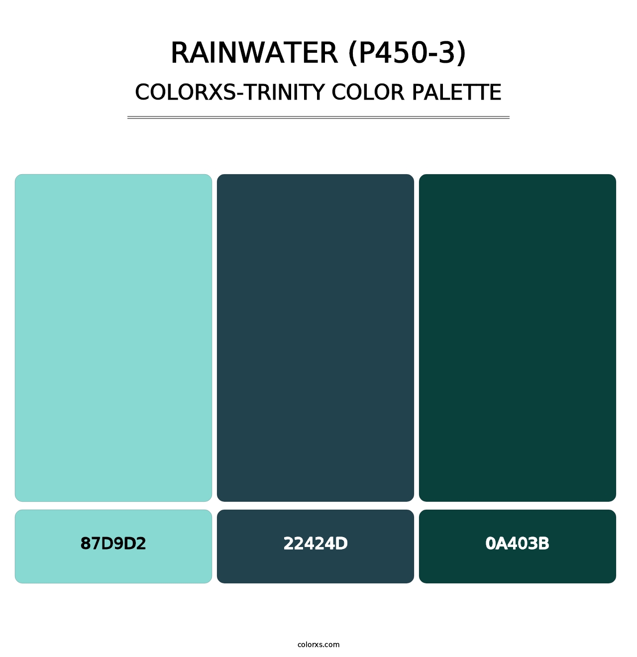 Rainwater (P450-3) - Colorxs Trinity Palette