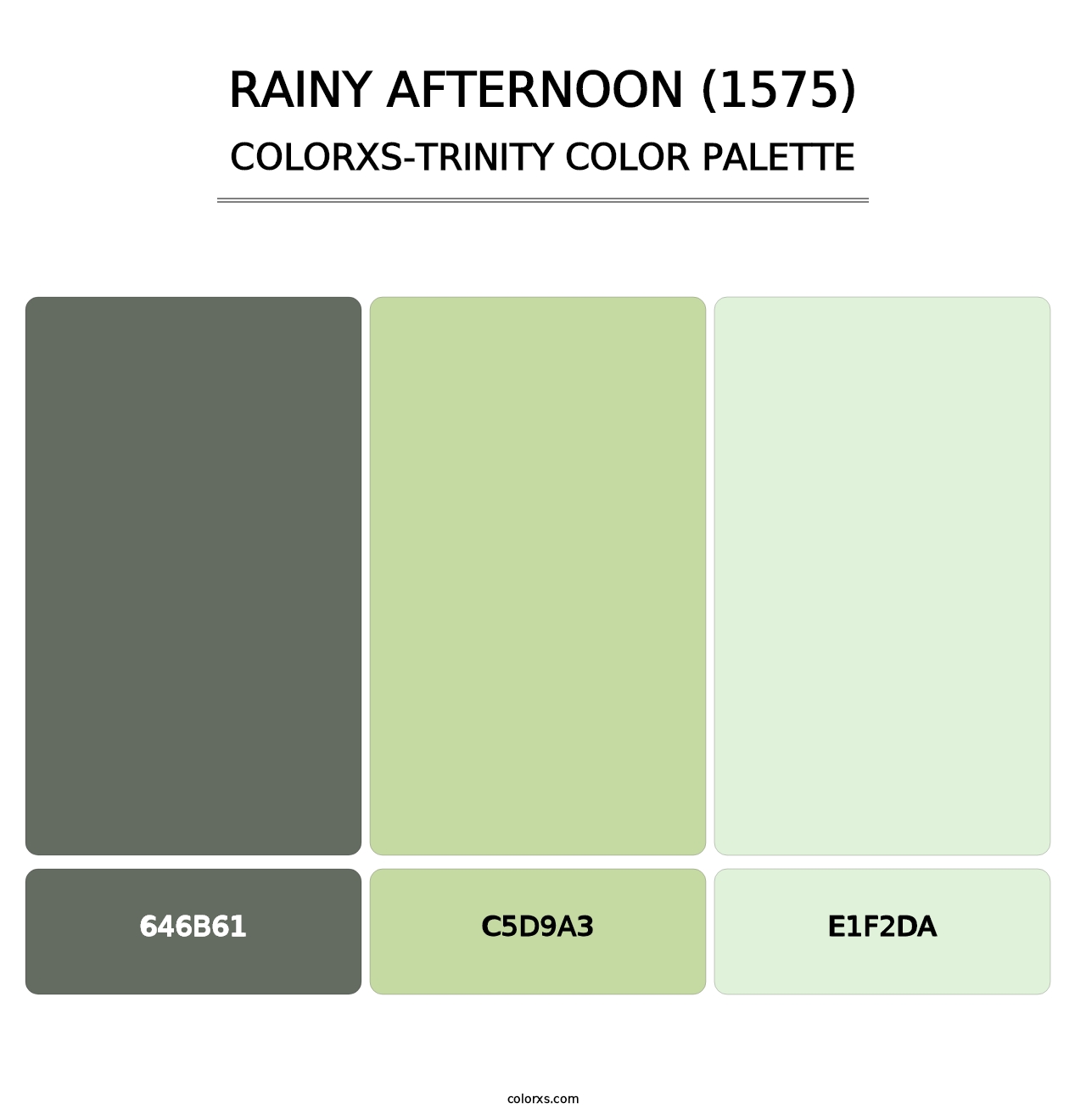 Rainy Afternoon (1575) - Colorxs Trinity Palette