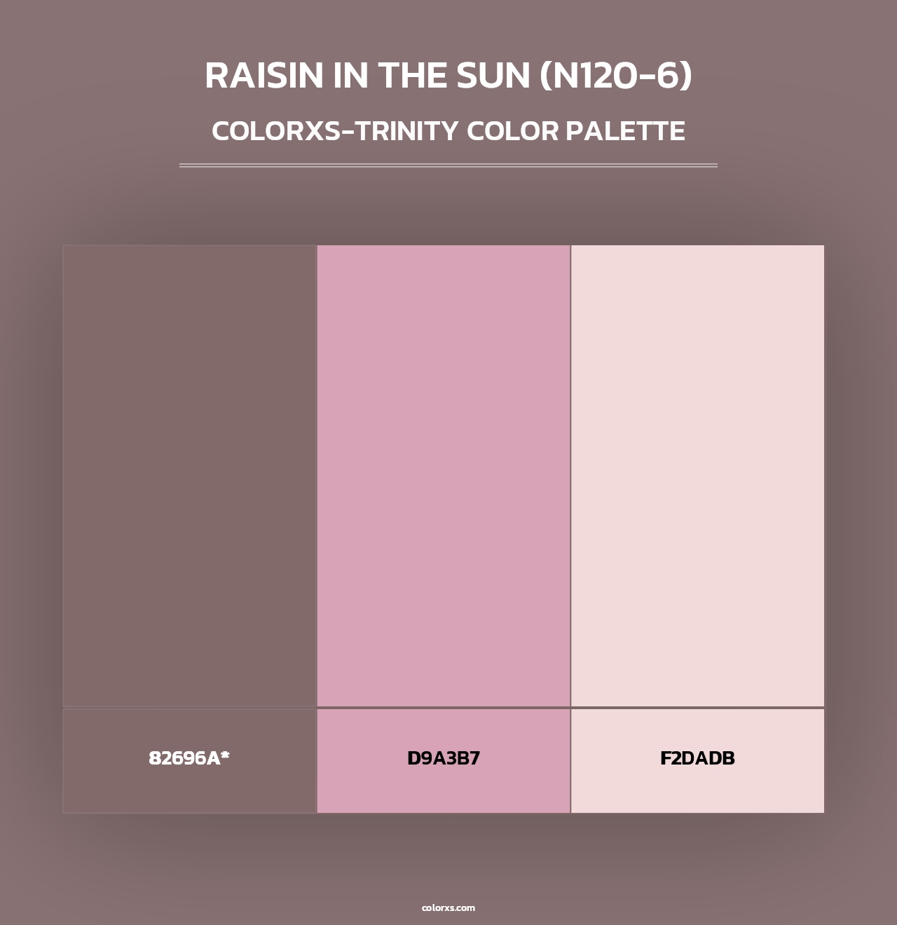 Raisin In The Sun (N120-6) - Colorxs Trinity Palette