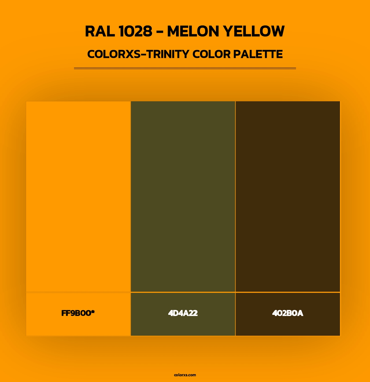 RAL 1028 - Melon Yellow - Colorxs Trinity Palette