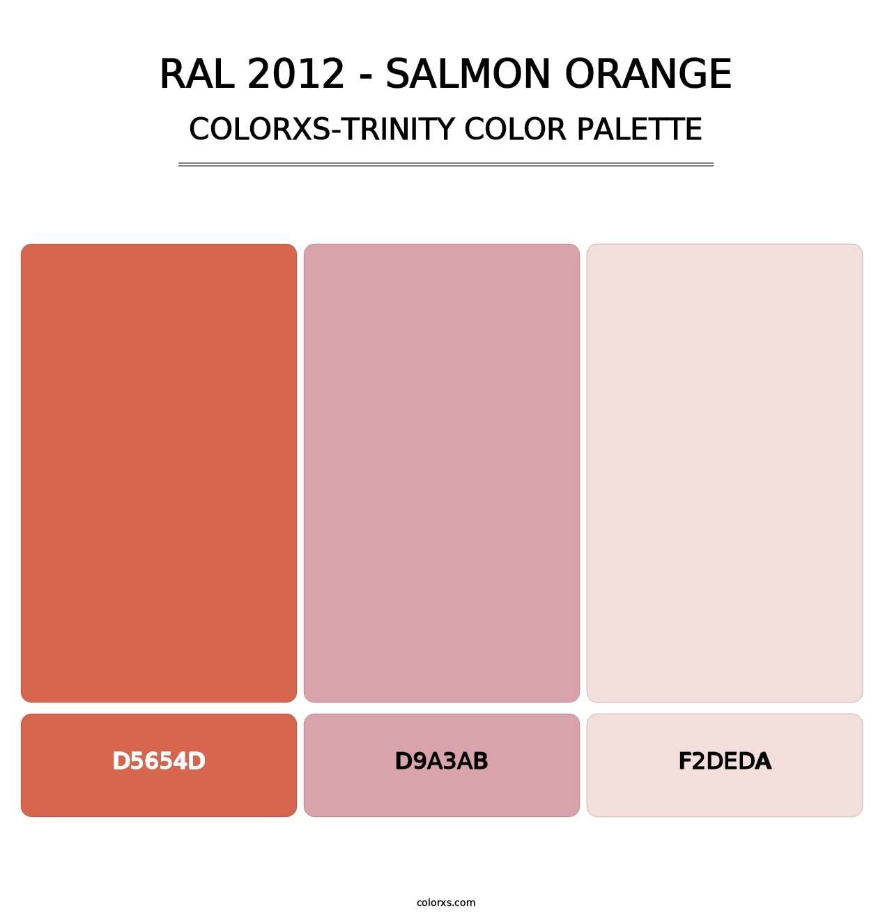 RAL 2012 - Salmon Orange - Colorxs Trinity Palette