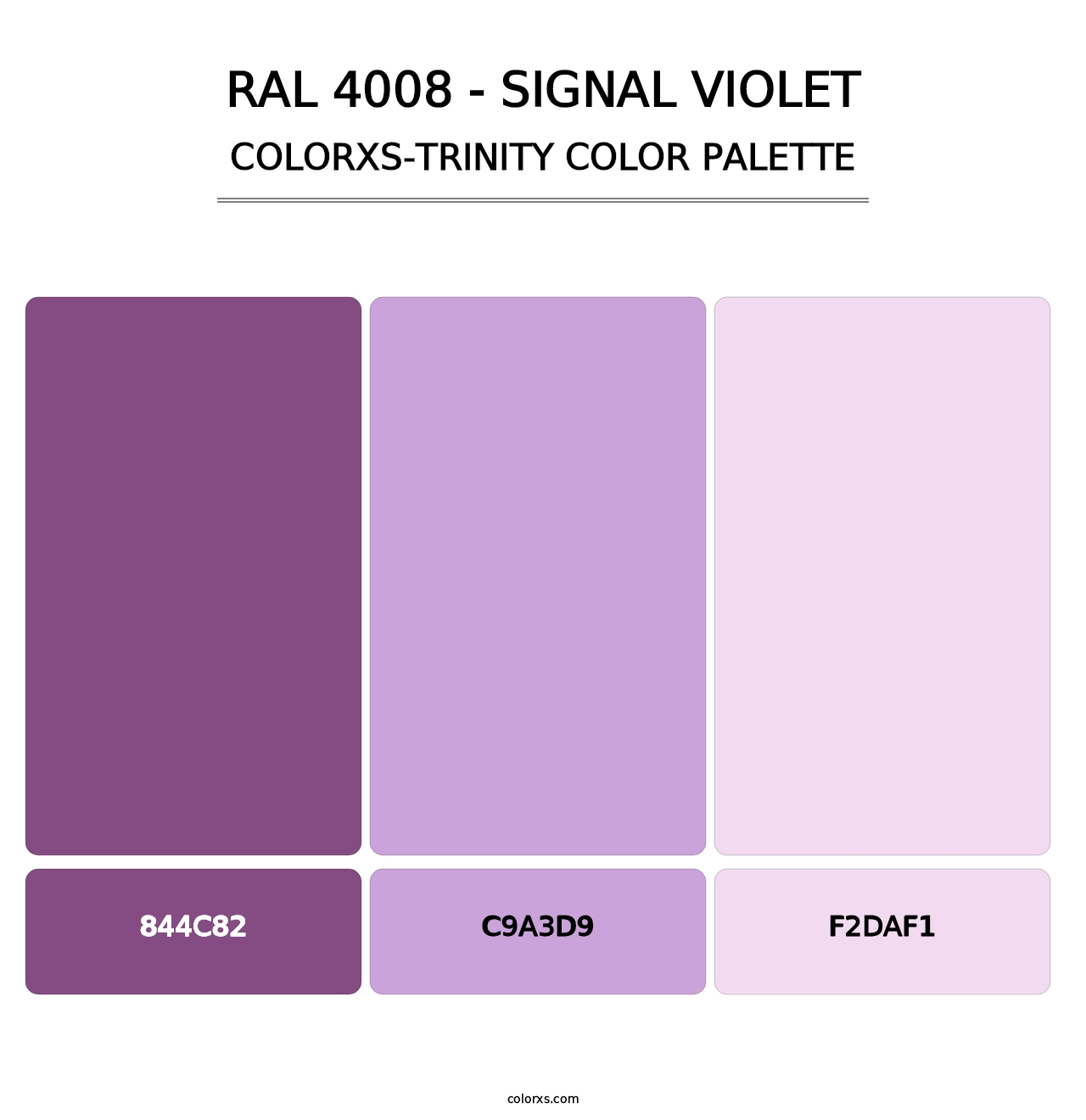 RAL 4008 - Signal Violet - Colorxs Trinity Palette