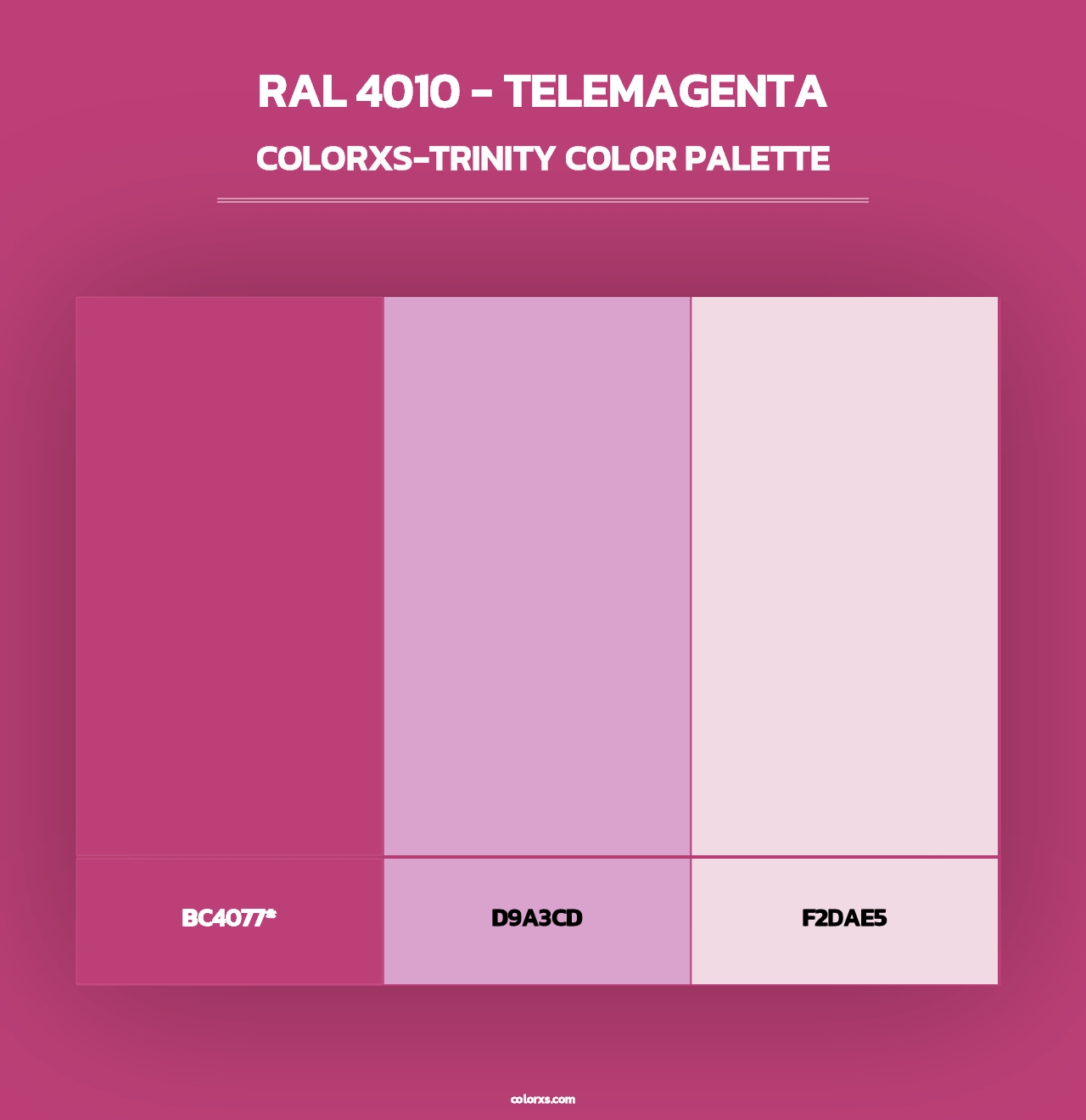 RAL 4010 - Telemagenta - Colorxs Trinity Palette