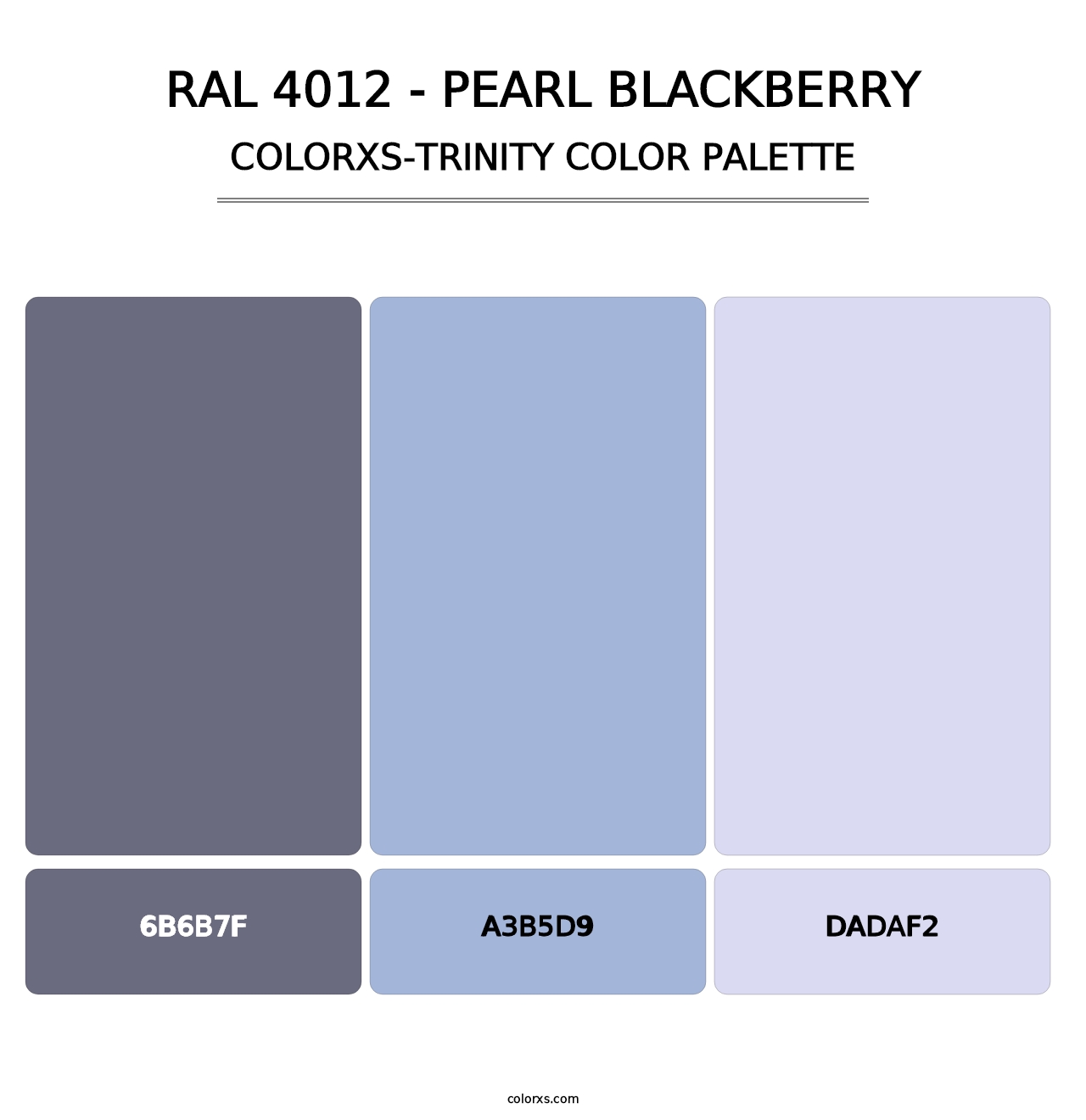RAL 4012 - Pearl Blackberry - Colorxs Trinity Palette