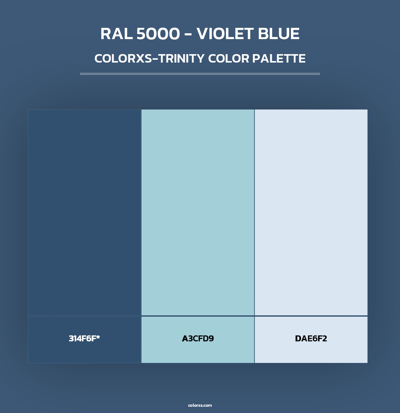RAL 5000 - Violet Blue - Colorxs Trinity Palette