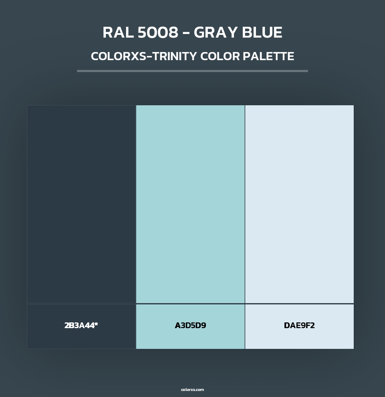 RAL 5008 - Gray Blue - Colorxs Trinity Palette