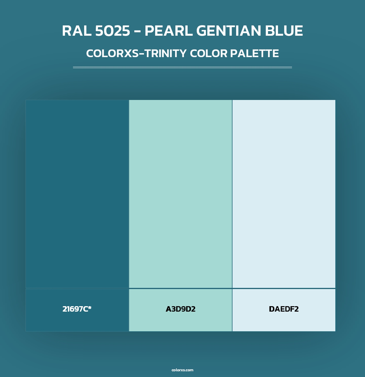 RAL 5025 - Pearl Gentian Blue - Colorxs Trinity Palette