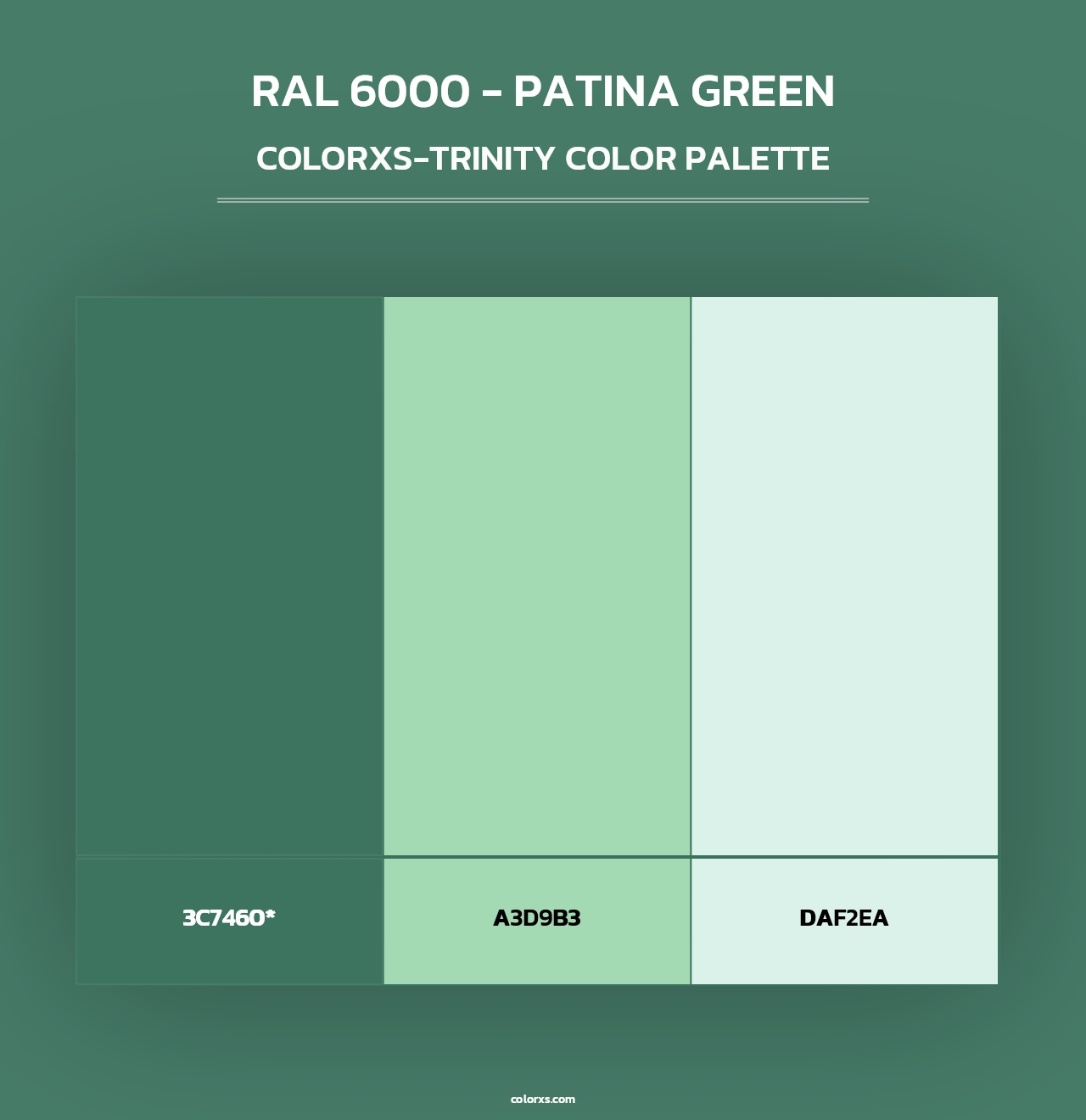 RAL 6000 - Patina Green - Colorxs Trinity Palette