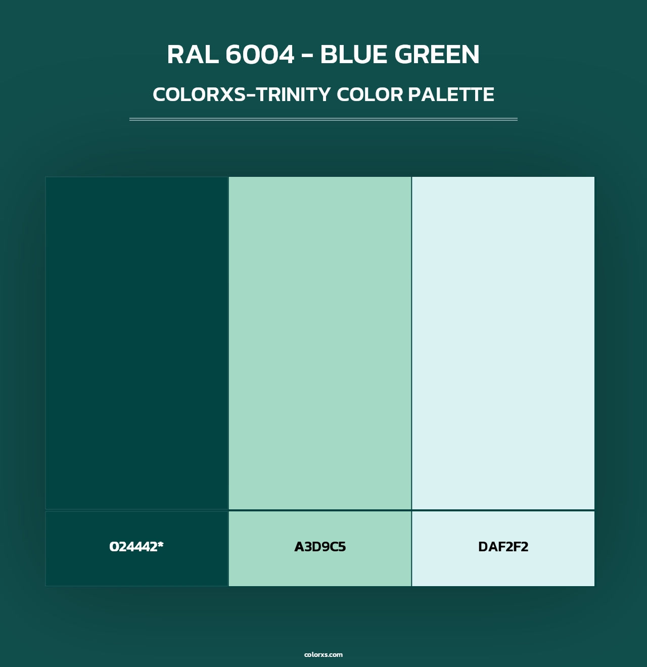 RAL 6004 - Blue Green - Colorxs Trinity Palette
