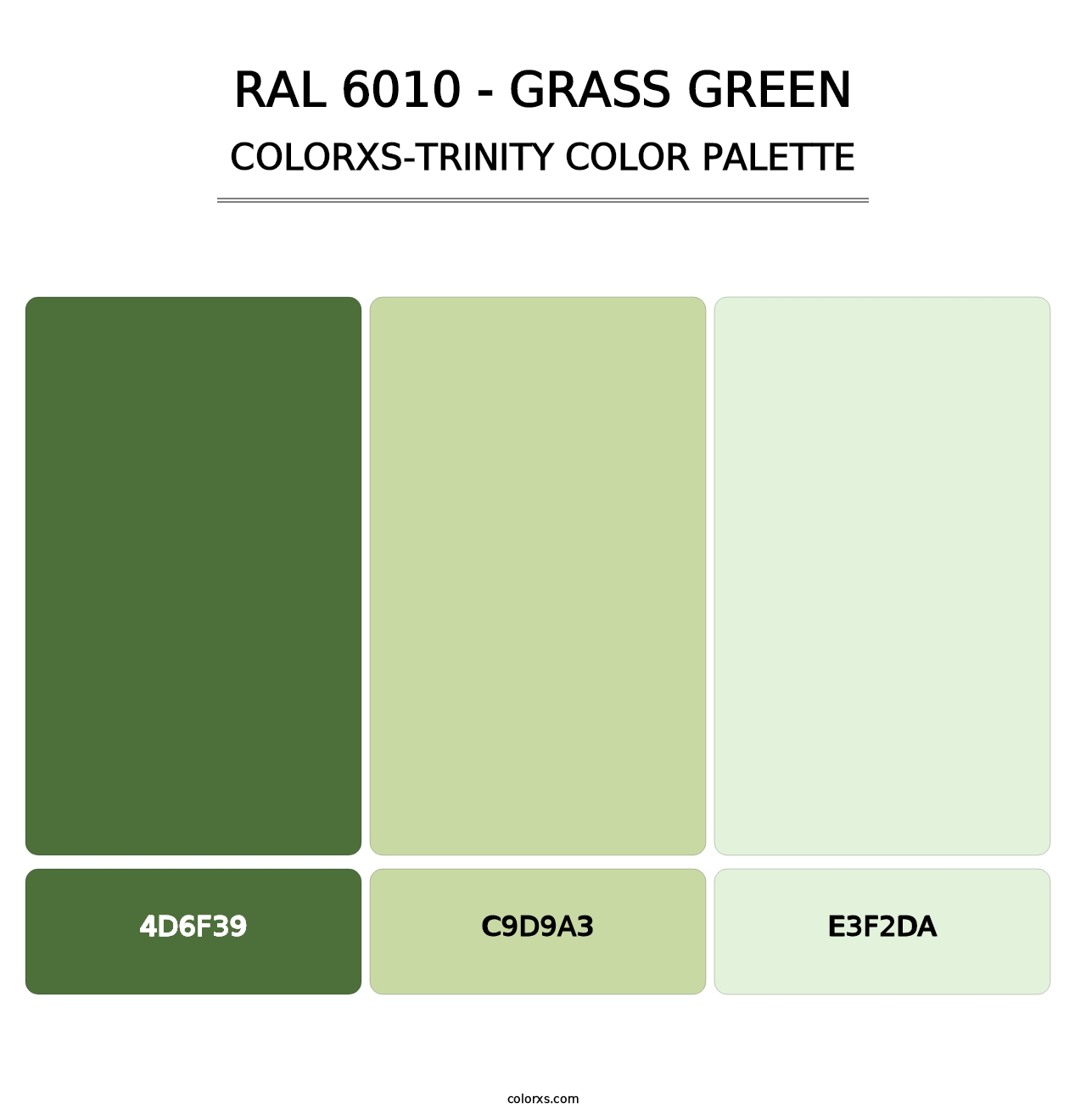 RAL 6010 - Grass Green - Colorxs Trinity Palette