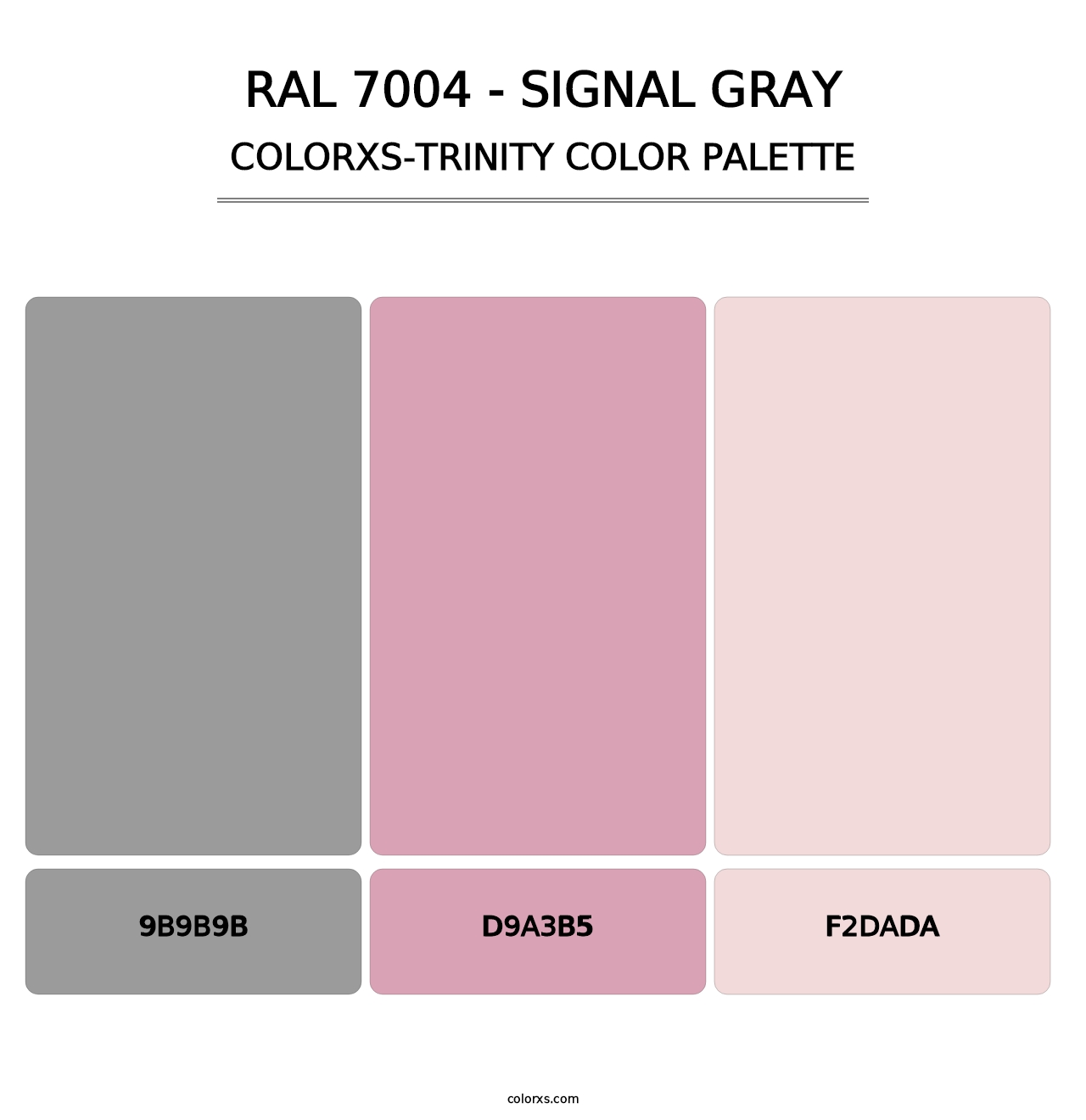RAL 7004 - Signal Gray - Colorxs Trinity Palette