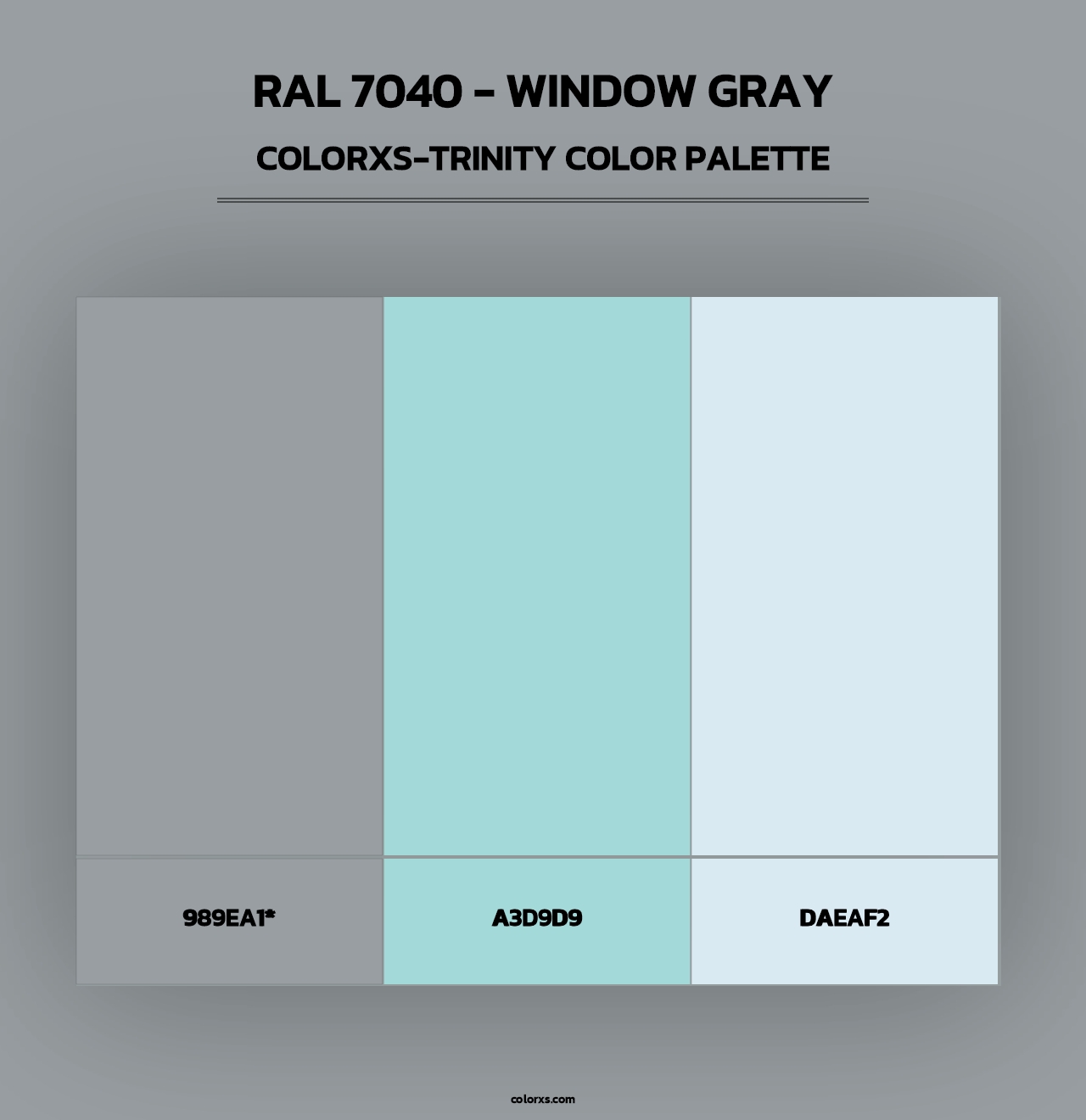 RAL 7040 - Window Gray - Colorxs Trinity Palette