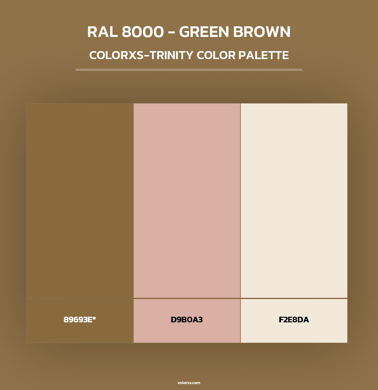 RAL 8000 - Green Brown - Colorxs Trinity Palette