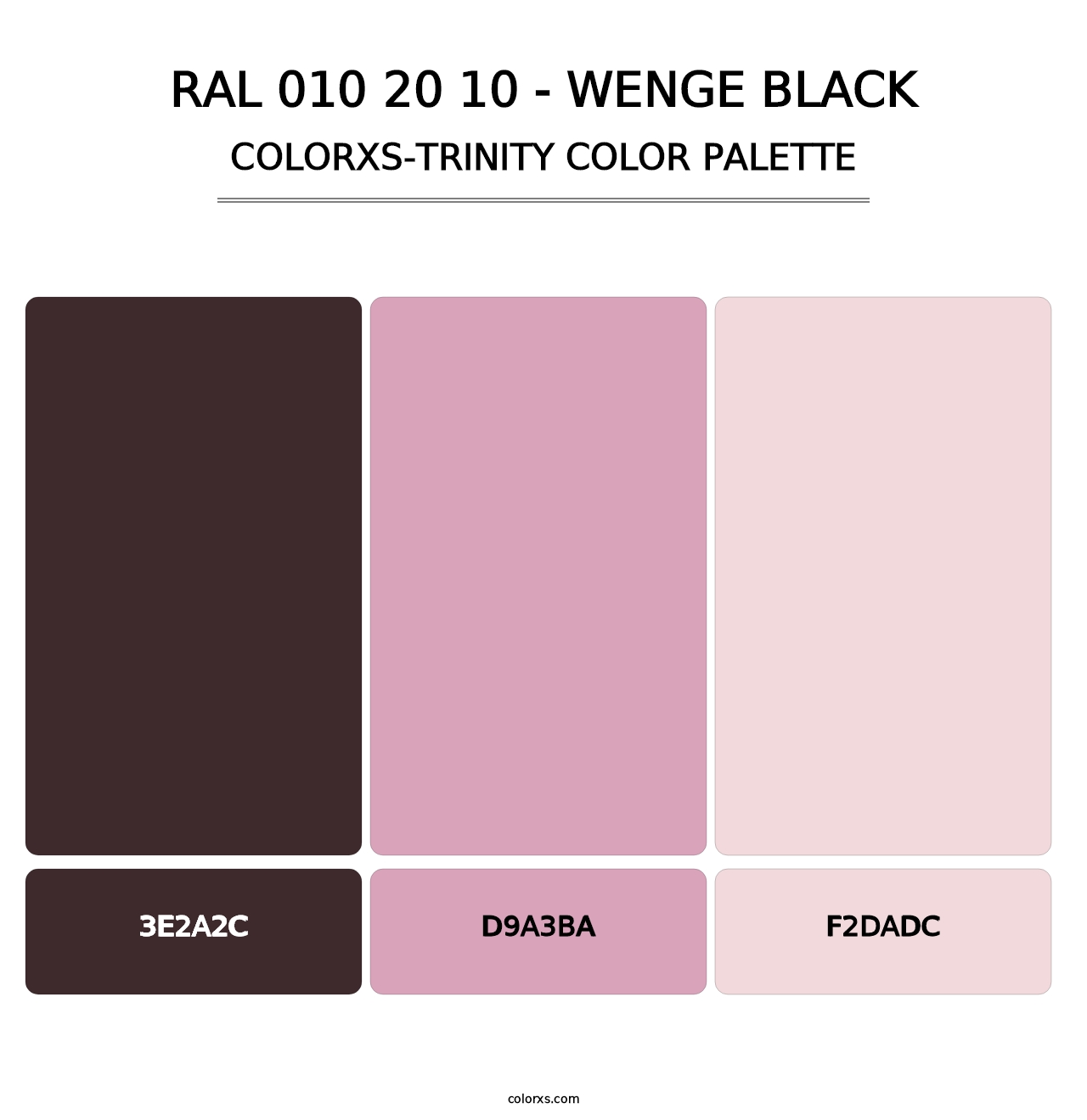 RAL 010 20 10 - Wenge Black - Colorxs Trinity Palette