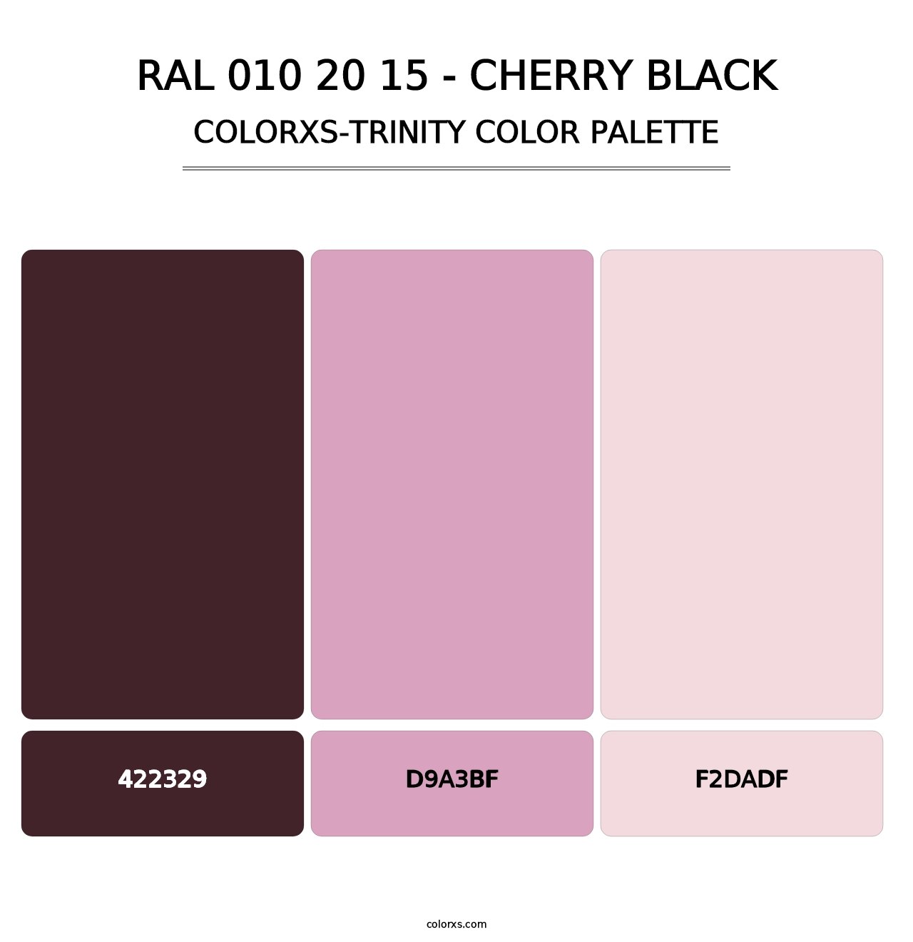 RAL 010 20 15 - Cherry Black - Colorxs Trinity Palette