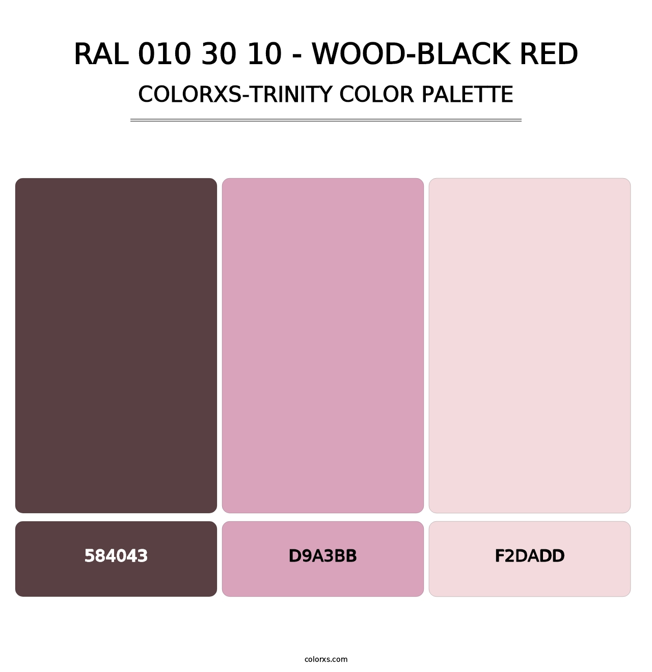 RAL 010 30 10 - Wood-Black Red - Colorxs Trinity Palette