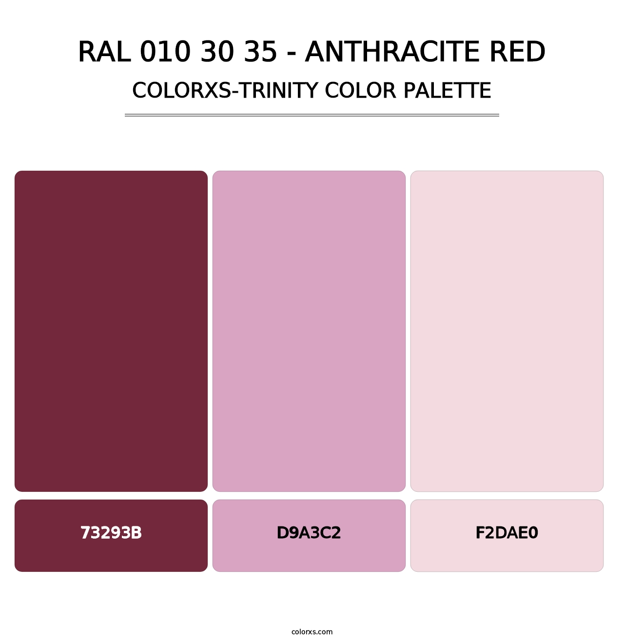 RAL 010 30 35 - Anthracite Red - Colorxs Trinity Palette