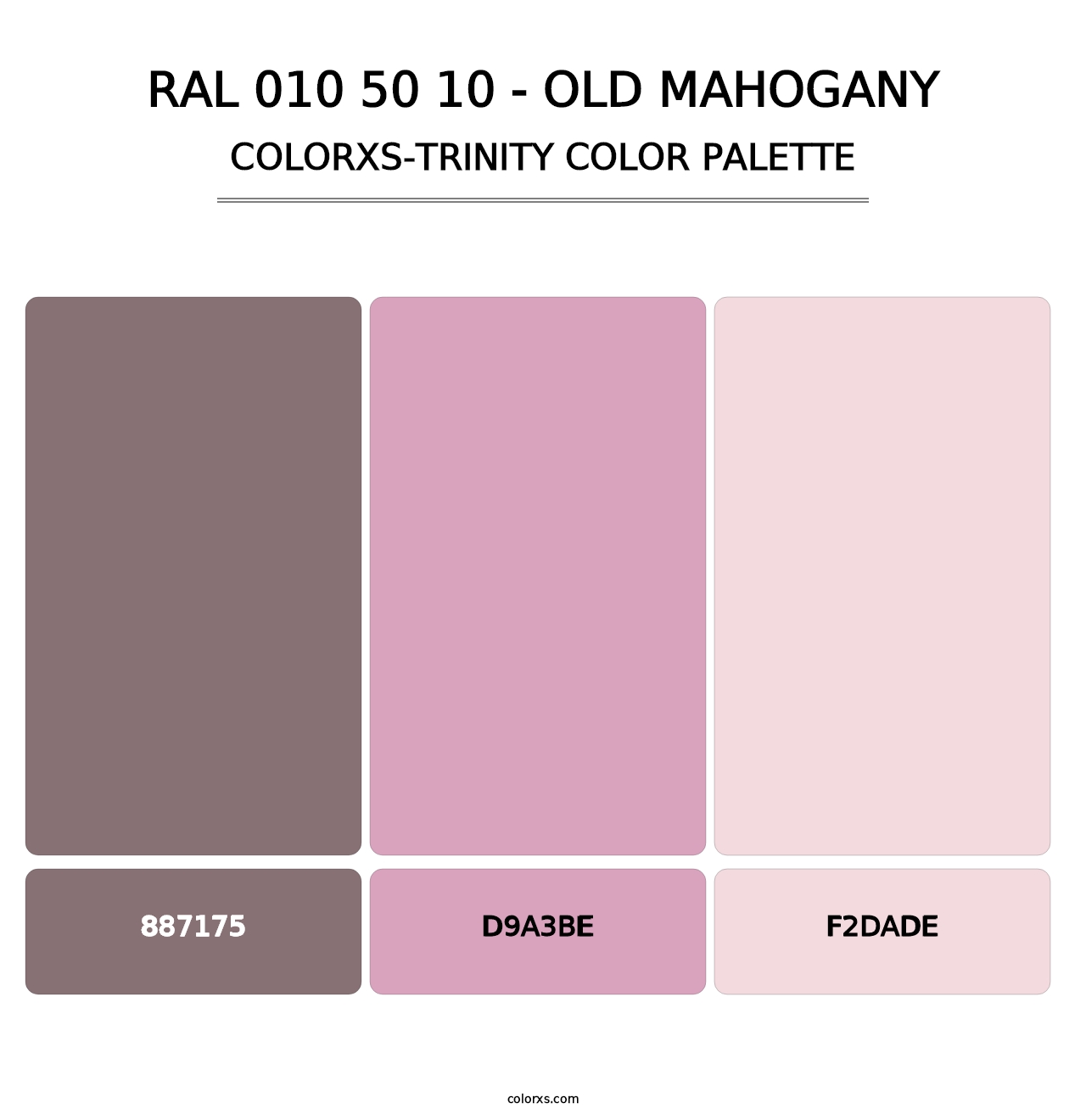 RAL 010 50 10 - Old Mahogany - Colorxs Trinity Palette